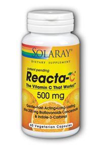Reacta-C 500mg with Bioflavonoids 60 Vcaps from KAL