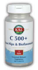 C-500 w/RH & Bioflavonoids Sustained Release 100ct 500mg from Kal