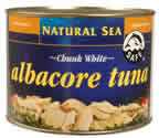 TUNA,WHITE ALBACORE,N/S - 6 / 66.5 OZ from Natural Sea