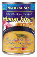 Salmon bisque,og,smoked Case of 12 / 15 OZ from Natural Sea