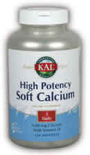 High Potency Soft Calcium with Vitamin D 60ct 1200mg from Kal