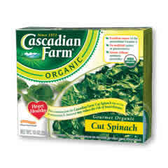 BOX,OG,SPINACH,CUT Case of 12 / 10 OZ from Cascadian Farm