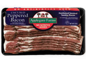 BACON PEPPERED ANTIBIOTIC FREE Case of 12 / 8 OZ from Applegate Farms