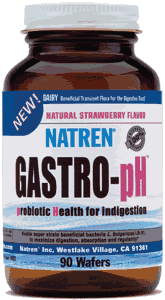 GASTRO-PH,STRAWBERRY Case of 1 / 90 WAFER from Natren Inc