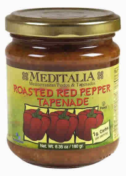 SPREAD,ROASTED RED PEPPER Case of 6 / 6.35 OZ from Meditalia