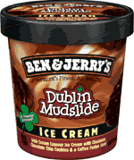 ICE CRM,DUBLIN MUDSLIDE Case of 8 / PINT from Ben and Jerrys