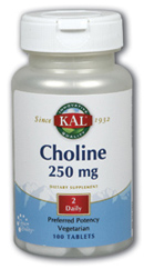 Kal - Choline-250 100ct 250mg