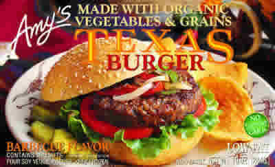 BURGER ORGANIC TEXAS VEG LOW FAT Case of 12 / 10 OZ from AMY'S