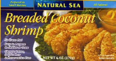 BREADED COCONUT SHRIMP Case of 12 / 6 OZ from Natural Sea