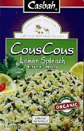 COUSCOUS,OG,LEMON SPINACH Case of 12 / 7 OZ from CASBAH