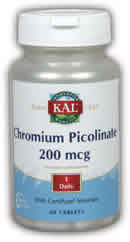 Chromium Picolinate 60ct 200mcg from Kal