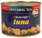 TUNA,YELLOWFIN,CHNK LT,NS - 6 / 66.5 OZ from Natural Sea