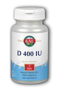 KAL: D-400 FLO 100ct 400iu  Softgel