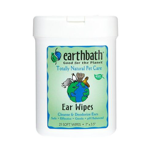 EARTHBATH: Ear Wipes Fragrance Free 25 ct