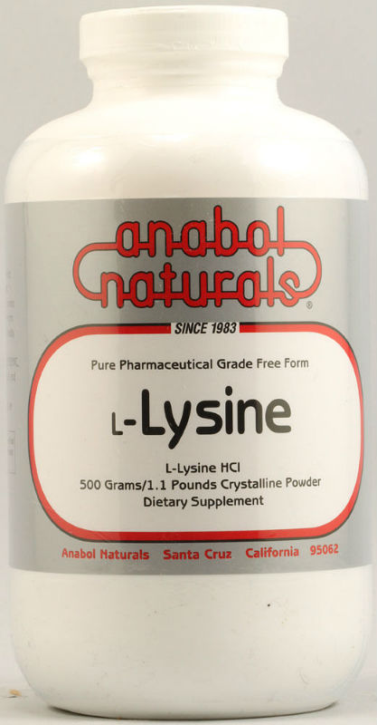 ANABOL NATURALS: L-Lysine Pure Powder 500 gm