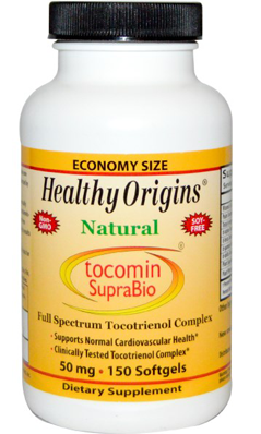 HEALTHY ORIGINS: Tocomin SupraBio (Tocotrienols) 50mg 150 softgel