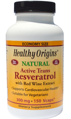 HEALTHY ORIGINS: Resveratrol 300mg (Trans-Resveratrol) 150 capvegi
