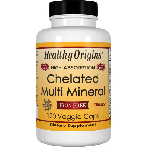 HEALTHY ORIGINS: Chelated (Albion) Multi Mineral Veggie Capsules 120 capvegi