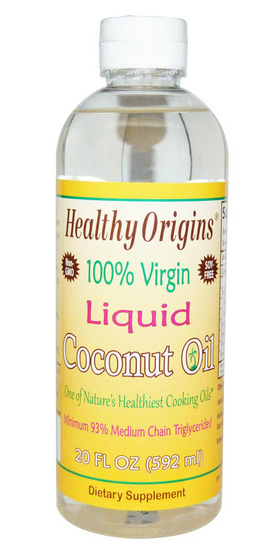 HEALTHY ORIGINS: Liquid Coconut Oil (100% Virgin) 20 oz