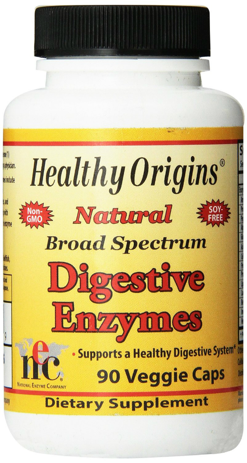 HEALTHY ORIGINS: Digestive Enzymes Broad Spectrum 90 cap vegi