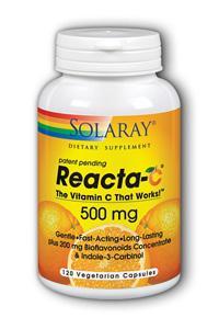 Reacta-C 500mg with Bioflavonoids 120 Vcaps from KAL