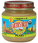 Pears,og Case of 24 / 4 OZ from Earths Best (Hain)