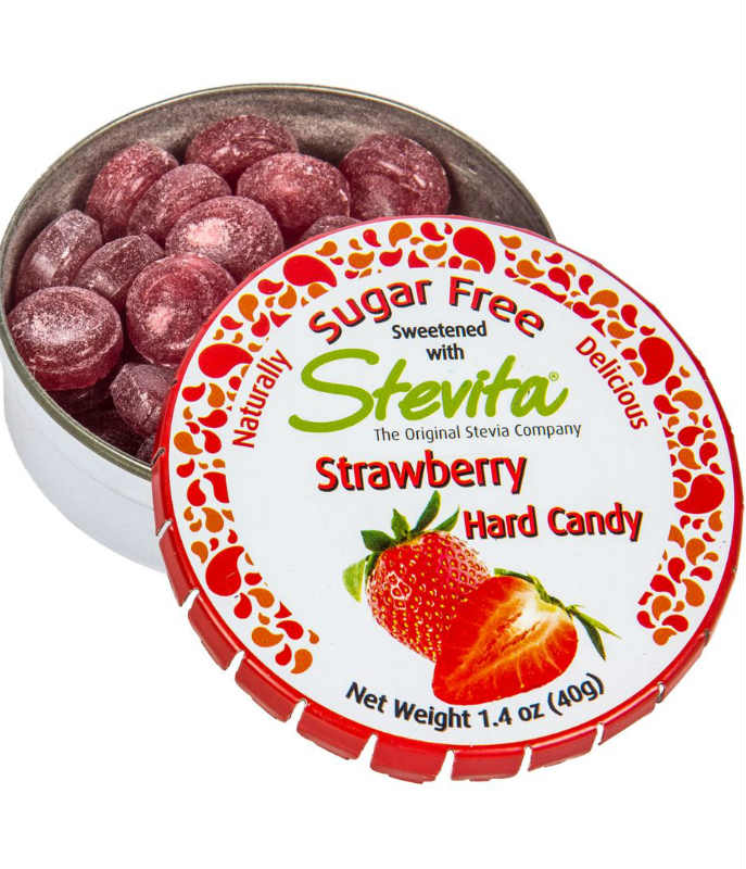 STEVITA: Stevia Sweet- Sugar Free Candy Strawberry 1.4 oz