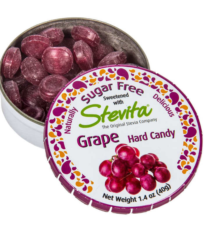 STEVITA: Stevia Sweet- Sugar Free Candy Grape 1.4 oz