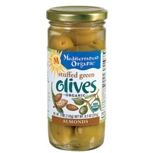OLIVES,OG,GRN STUFFD/ALM Case of 12 / 9 OZ from Mediterranean Organic