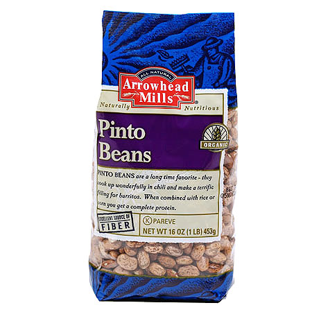 BEANS,OG,PINTO - 12 / 1# from Arrowhead Mills