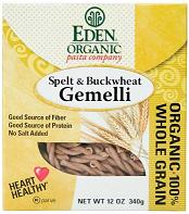 SPELT & BCKWHT GEMELLI,OG Case of 6 / 12 OZ from Eden Foods