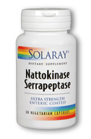 Nattokinase and serrapeptase, 30ct