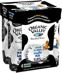 ASEPTIC MILK,OG,LF Case of 6 / 4/8 OZ from Organic Valley