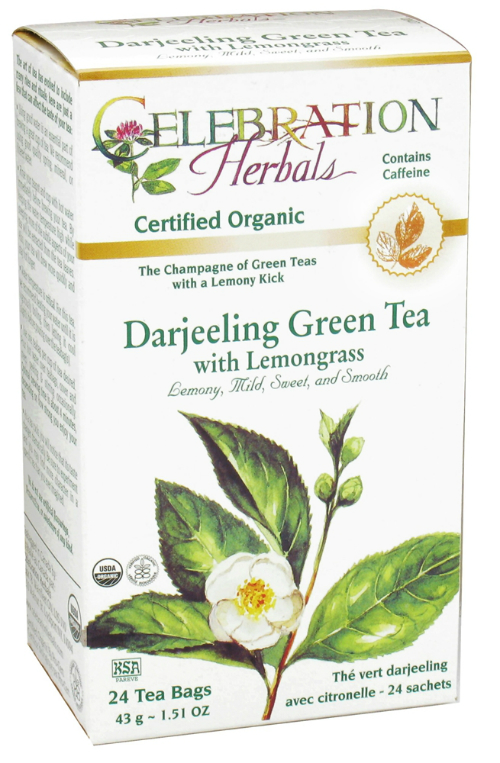 Celebration Herbals: Green Darjeeling w/Lemongrass Organic 24 bag