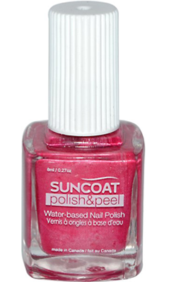 SUNCOAT PRODUCTS INC: Polish and Peel Water-Based Nail Polish Pink Dahila 0.27 oz
