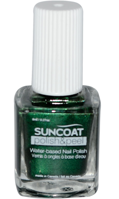 SUNCOAT PRODUCTS INC: Polish and Peel Water-Based Nail Polish Greenista 0.27 oz