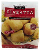 ROLLS CIABATTA W/ROSEMARY & OLIVE OIL Case of 12 / 12 OZ from Alexia Foods