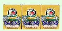 RAISINS,OG,THOMP SDLS,6PK Case of 24 / 1.5 OZ from Made In Nature