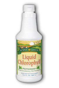 Sunny green: Chlorophyll mint liquid 16oz 100mg