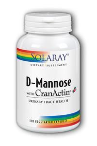 Solaray: D-Mannose with CranActin 120 caps - 1000mg