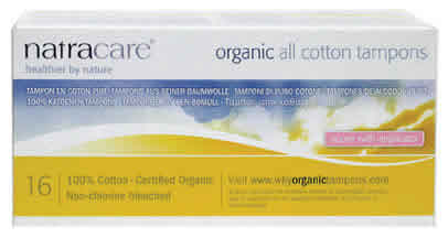 TAMPONS,SUPER W/APPLCT Case of 1 / 16 CT from Natracare