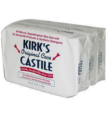 KIRKS NATURAL: Castile Bar Soap Pack 3 ct