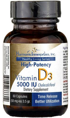 Harmonic Innerprizes: Vitamin D3 5000 IU 60 ct