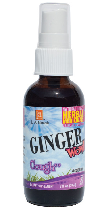 L A Naturals: Ginger Wow Cough Spray 2 oz