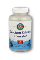Cal Citrate Plus Chewable 60 Chw Blueberry 500mg from KAL