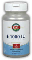 Vit E-1000 d-Alpha Tocopherol 30ct 1000iu from Kal