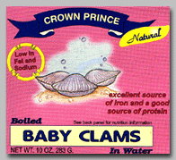 CLAMS,BABY BOILED Case of 12 / 10 OZ from Crown Prince
