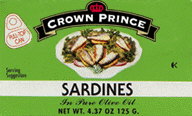 Brisling sardines in wtr Case of 12 / 3.75 OZ from Crown Prince