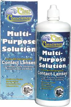 CLEAR CONSCIENCE: Contact Lens Solution Multi-Purpose 12 OZ