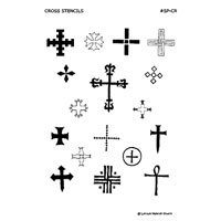 LAKAYE STUDIO LLC: Stencil Pack-Crosses Collection 1 unit